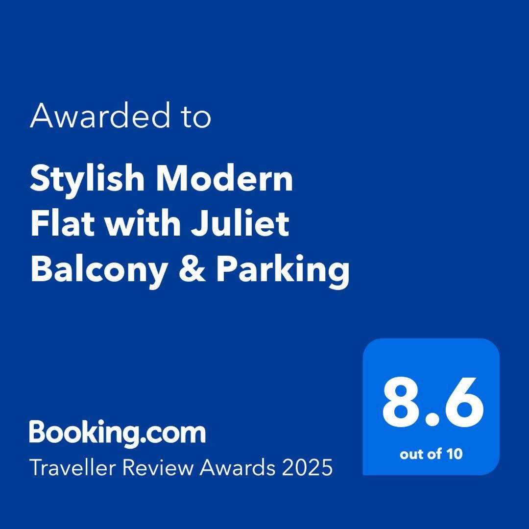 Apartamento Stylish Modern Flat With Juliet Balcony & Parking Glasgow Exterior foto